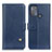 Custodia Portafoglio In Pelle Cover con Supporto D04Y per Motorola Moto G50 Blu