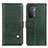 Custodia Portafoglio In Pelle Cover con Supporto D04Y per OnePlus Nord N200 5G Verde