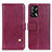 Custodia Portafoglio In Pelle Cover con Supporto D04Y per Oppo F19 Viola