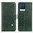 Custodia Portafoglio In Pelle Cover con Supporto D04Y per Realme 8 4G Verde