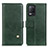 Custodia Portafoglio In Pelle Cover con Supporto D04Y per Realme 8 5G Verde