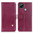 Custodia Portafoglio In Pelle Cover con Supporto D04Y per Realme C21 Rosso