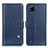 Custodia Portafoglio In Pelle Cover con Supporto D04Y per Realme Narzo 50i Blu