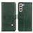 Custodia Portafoglio In Pelle Cover con Supporto D04Y per Samsung Galaxy S24 Plus 5G Verde