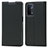 Custodia Portafoglio In Pelle Cover con Supporto D05T per OnePlus Nord N200 5G Nero