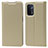 Custodia Portafoglio In Pelle Cover con Supporto D05T per OnePlus Nord N200 5G Oro