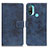 Custodia Portafoglio In Pelle Cover con Supporto D05Y per Motorola Moto E20 Blu