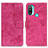 Custodia Portafoglio In Pelle Cover con Supporto D05Y per Motorola Moto E20 Rosa Caldo