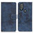 Custodia Portafoglio In Pelle Cover con Supporto D05Y per Motorola Moto G Play (2023) Blu