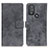 Custodia Portafoglio In Pelle Cover con Supporto D05Y per Motorola Moto G Play (2023) Grigio