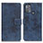 Custodia Portafoglio In Pelle Cover con Supporto D05Y per Motorola Moto G50 Blu