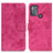 Custodia Portafoglio In Pelle Cover con Supporto D05Y per Motorola Moto G50 Rosa Caldo