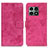 Custodia Portafoglio In Pelle Cover con Supporto D05Y per OnePlus 10 Pro 5G Rosa Caldo