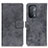 Custodia Portafoglio In Pelle Cover con Supporto D05Y per OnePlus Nord N200 5G Grigio