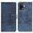 Custodia Portafoglio In Pelle Cover con Supporto D05Y per Oppo A94 4G Blu