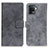 Custodia Portafoglio In Pelle Cover con Supporto D05Y per Oppo A94 4G Grigio