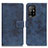 Custodia Portafoglio In Pelle Cover con Supporto D05Y per Oppo A94 5G Blu