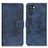 Custodia Portafoglio In Pelle Cover con Supporto D05Y per Oppo K9 Pro 5G Blu