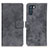 Custodia Portafoglio In Pelle Cover con Supporto D05Y per Oppo K9 Pro 5G Grigio