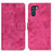 Custodia Portafoglio In Pelle Cover con Supporto D05Y per Oppo K9 Pro 5G Rosa Caldo