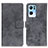 Custodia Portafoglio In Pelle Cover con Supporto D05Y per Oppo Reno7 Pro 5G Grigio