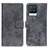 Custodia Portafoglio In Pelle Cover con Supporto D05Y per Realme 8 4G Grigio