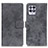 Custodia Portafoglio In Pelle Cover con Supporto D05Y per Realme 8i Grigio