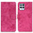 Custodia Portafoglio In Pelle Cover con Supporto D05Y per Realme 8i Rosa Caldo