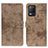 Custodia Portafoglio In Pelle Cover con Supporto D05Y per Realme Narzo 30 5G Khaki