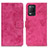 Custodia Portafoglio In Pelle Cover con Supporto D05Y per Realme Narzo 30 5G Rosa Caldo