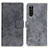 Custodia Portafoglio In Pelle Cover con Supporto D05Y per Sony Xperia 10 III Lite Grigio