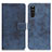 Custodia Portafoglio In Pelle Cover con Supporto D05Y per Sony Xperia 10 III SO-52B Blu