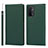 Custodia Portafoglio In Pelle Cover con Supporto D06T per OnePlus Nord N200 5G Verde