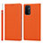 Custodia Portafoglio In Pelle Cover con Supporto D06T per Oppo A54 5G Arancione