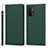 Custodia Portafoglio In Pelle Cover con Supporto D06T per Oppo A54 5G Verde