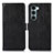 Custodia Portafoglio In Pelle Cover con Supporto D06Y per Motorola Moto Edge S30 5G Nero