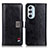 Custodia Portafoglio In Pelle Cover con Supporto D06Y per Motorola Moto Edge X30 5G Nero