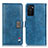 Custodia Portafoglio In Pelle Cover con Supporto D06Y per Oppo A55S 5G Blu