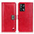 Custodia Portafoglio In Pelle Cover con Supporto D06Y per Oppo A74 4G Rosso