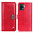 Custodia Portafoglio In Pelle Cover con Supporto D06Y per Oppo A94 4G Rosso