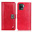Custodia Portafoglio In Pelle Cover con Supporto D06Y per Oppo Reno5 Lite Rosso
