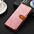 Custodia Portafoglio In Pelle Cover con Supporto D07Y per Huawei Honor X6a Rosa