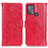 Custodia Portafoglio In Pelle Cover con Supporto D07Y per Motorola Moto G50 Rosso