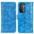 Custodia Portafoglio In Pelle Cover con Supporto D07Y per Oppo A93 5G Cielo Blu