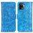 Custodia Portafoglio In Pelle Cover con Supporto D07Y per Oppo Reno5 F Cielo Blu