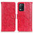 Custodia Portafoglio In Pelle Cover con Supporto D07Y per Realme Narzo 30 5G Rosso