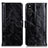 Custodia Portafoglio In Pelle Cover con Supporto D07Y per Sony Xperia 10 III SO-52B Nero