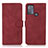 Custodia Portafoglio In Pelle Cover con Supporto D08Y per Motorola Moto G50 Rosso