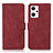 Custodia Portafoglio In Pelle Cover con Supporto D08Y per Oppo Reno7 A Rosso