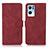 Custodia Portafoglio In Pelle Cover con Supporto D08Y per Oppo Reno7 Pro 5G Rosso